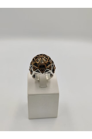 Ayasofya Motifli Zorbey 925 Ayar 24 Mm Erkek Gümüş Yüzük
