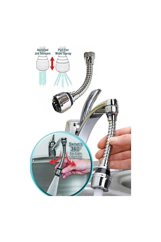 Mucit Home 1 Adet 360 Dönebilen Su Mutfak Lavabo Musluk Püskürtücü