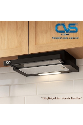 Cvs DN1147 Lodos Sürgülü Camlı Tek Filtre Aspiratör