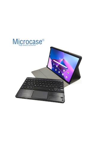 Microcase Lenovo UyumluTab M10Plus TB125FU 10.61 3.Nesil BT Klavye + Kılıf BKK4﻿﻿
