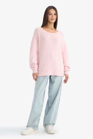 Defacto Coool Regular Fit Kayık Yaka Triko Kazak G5652ax25wnpn83 Pembe-pn83