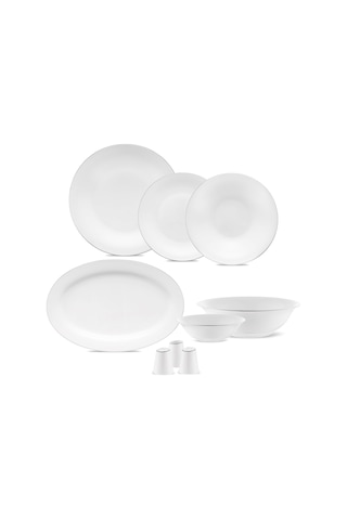Jumbo Merlem 55 Parça 12 Kişilik Yemek Takımı Platin