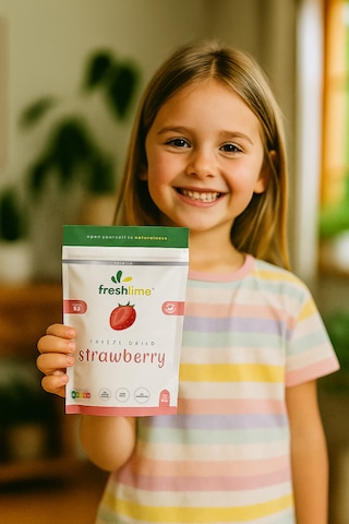 Freshlime Çilek Kuru Meyve Cipsi 15 G
