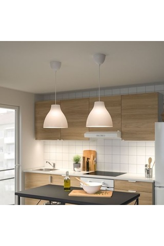 Ikea Melodı Sarkıt Lamba, Beyaz, 28 Cm
