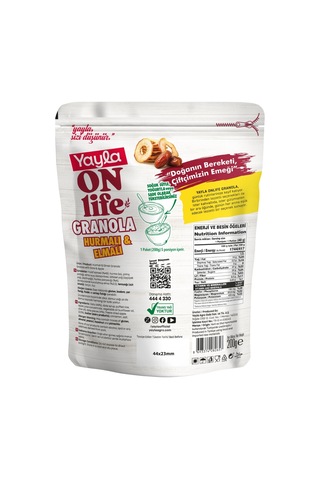 Yayla Onlife Hurmalı Ve Elmalı Granola 200 G X5
