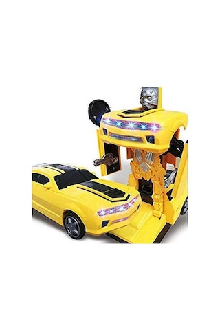 Bumblebee Oyuncak Transformers Robota Dönüşen Pilli Işıklı Sesli