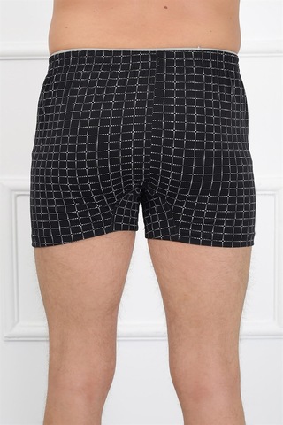 İbrahim Burak Etiler Collection Moda Çizgi Erkek Penye Boxer 40080 Siyah