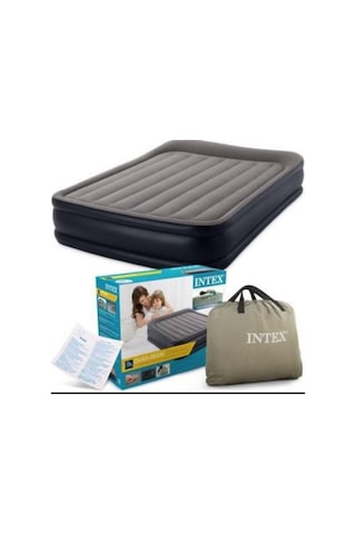 Siyah Çift Kişilik Elektirikli Pompalı Queen Deluxe Şişme Yatak 152 X 42 X 203 Cm 64136 Siyah