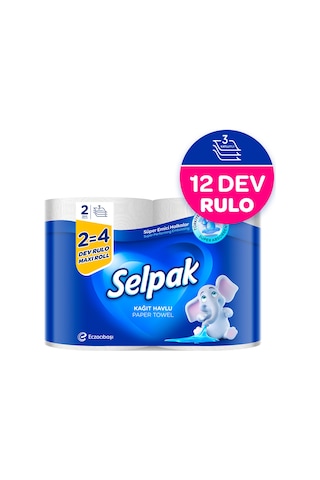 Selpak® Dev Rulo Kağıt Havlu 12'li