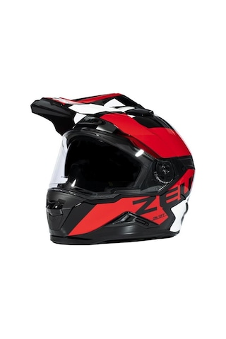 Zeus ZS-913 BF8 Kapalı Motosiklet Kaskı Siyah - Kırmızı XL