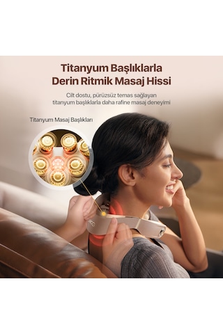Skg G7 Pro Fold Hediye Kutulu Premium Gold Seri Tens-ems Boyun Masajı Mobil App Isı Terapisi Altın