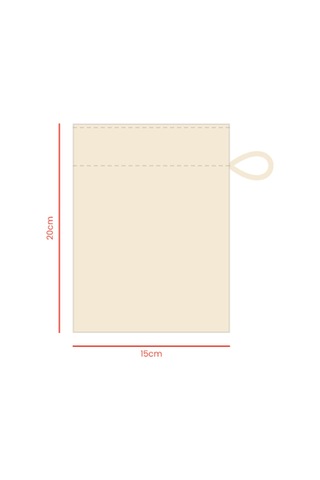 Baghashtag Minik Bez Kese 15 Cm X 20 Cm Çok renkli