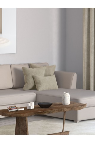 Br Perle Home Daily Series Keten Rengi Kırlent Yastık Kılıfı Keten