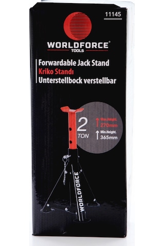 Worldforce 2 Ton 4 Ayaklı Kriko Standı Katlanır Araç Sehpası Seti