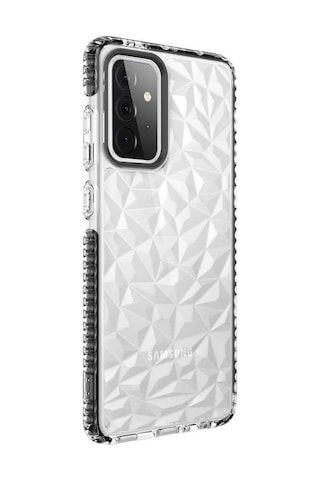 Zore Galaxy Uyumlu A72 Kılıf Msra Buzz Kapak - Siyah Siyah