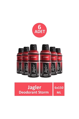 Jagler Storm Erkek Sprey Deodorant 6 x 150 ML