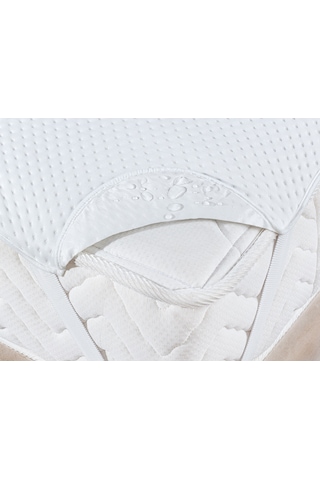 Madame Coco Clarte Sıvı Geçirmez Köşe Lastikli Yatak Alezi 1kytal0108king Size-beyaz Beyaz