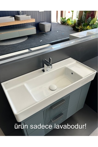 Turkuaz Seramik Cerastyle Sharp 85 x 38 CM Etajer Uyumlu Lavabo