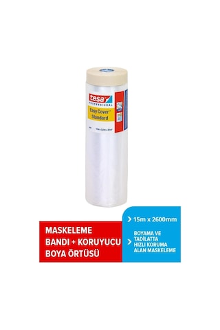 Bantlı Boya Badana Örtüsüi 2'si 1 Arada , 15m X 2600mm Diğer