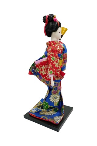 Japon Kimonolu Geyşa Bebek Kabuki Biblo 30 Cm No.17 Anime