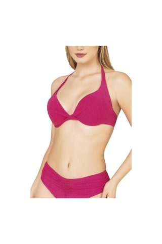 Endeep Kadın Büzgü Detaylı Destekli Pembe Bikini Takımı Pembe