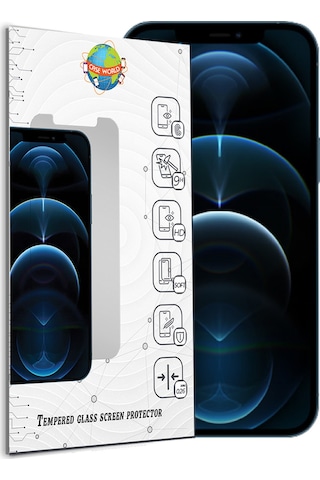 Apple Uyumlu iPhone 12 Pro Max Temperli Ekran Koruyucu Kırılmaz Cam