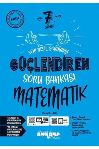 Ankara Yayınları 7. Sınıf Güçlendiren Türkçe + Matematik Soru Bankası Seti