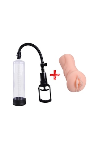 Hızlı Express Box King 20 Cm Penis Vakum Pompası + Suni Vajina Mastürbatör