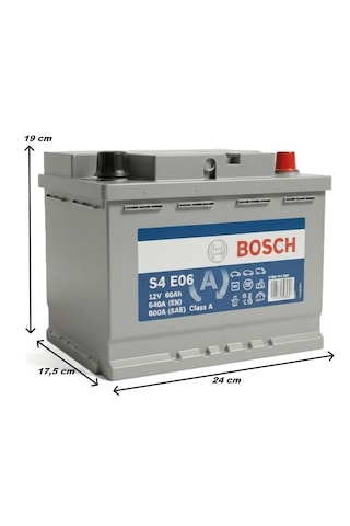 Bosch S4 E06 Efb 12 V 60 Ah Start-stop Akü-yerinde Montaj