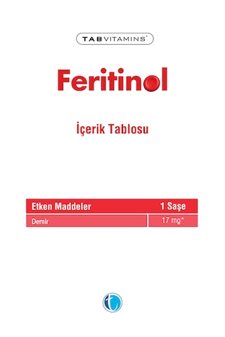 Tabvitamins Feritinol 30 Saşe