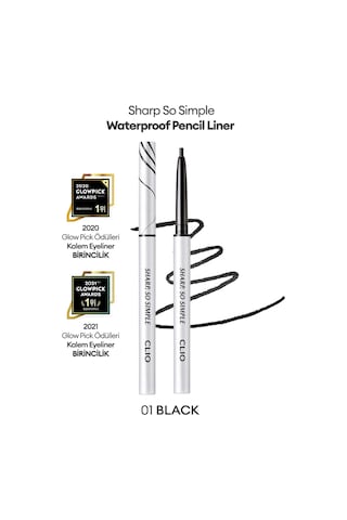 Clio Sharp So Simple Waterproof Pencil Liner 01 Black