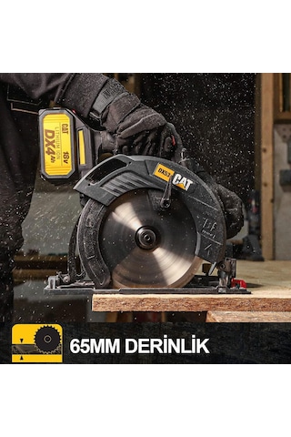 Cat DX53 18 Volt 4.0 AH 185 MM Kömürsüz Profesyonel Daire Testere