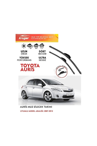 Toyota Auris Muz Silecek Takımı 1.33 1.4 1.6 Motor Araca Özel Aparat 2007-2012 Arası