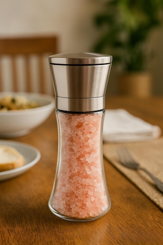 Cam Metal Kapaklı Baharat Öğütücü 250 Ml Sarı
