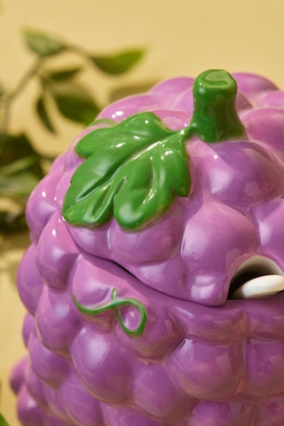 Karaca Grape Üzüm Desenli Şekerlik 13 Cm Mor
