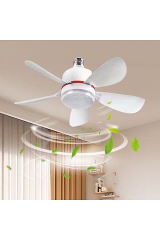 Ev Tipi Sessiz Fan Avize Aydınlatmasıhepsi Bir Arada Fan Beyaz