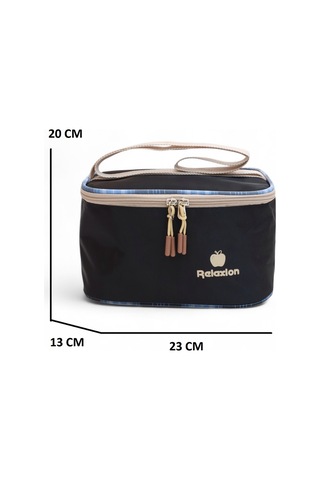 Relaxion 2203-1395 Kore Tarzı Unisex Çocuk Üçlü Set İlkokul Sırt Çantası Siyah