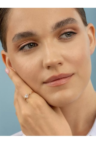 Veronika Nişan Yüzüğü Kalp 925 Ayar Gümüş Ve Fiyanit Taşlı 239125443 Altın