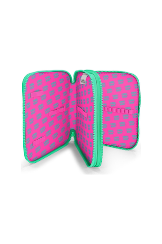 Coral High İki Karlı Organizer Kalemlik - Pembe Mor Gradyan, Kız Çocuk, Pembe Mor Gradyan Pembe - Mor