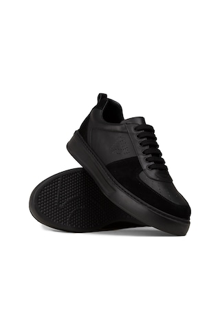 Deery Erkek Hakiki Deri Siyah Sneaker Ayakkabı - 02014msyhc01 Siyah