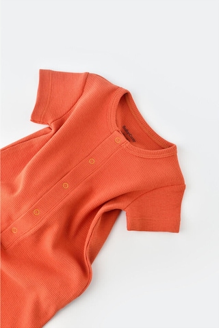 BabyCosy Organik Kısa Kollu Tulum Tarçın - Csyw1015 - Rebebe Tarçın