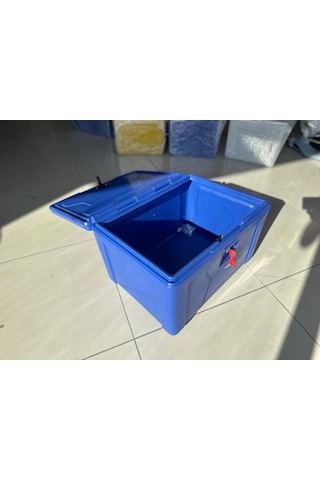 Motosiklet Pizza Servis Çantası Mavi 90 Litre Köşeli Mavi