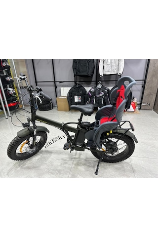 Bike Sky Unisex Çocuk Gri-kırmızı Htp Design Italyan Bisiklet Koltuğu Bagaja Montaj