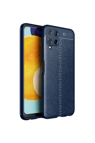 Zore Galaxy Uyumlu M32 Kılıf Niss Silikon Kapak - Lacivert Lacivert