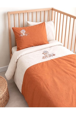 Cuddly Nakışlı %100 Pamuklu Bebek Nevresim Takımı Çok Renkli