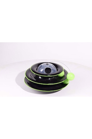 M-pets Yaylı Dönen Top Kedi Oyuncağı Siyah 25 Cm 244-50074.01