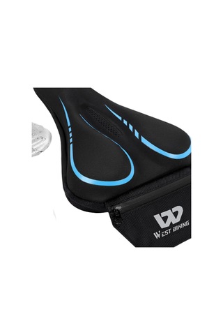 Homyl Bisiklet Eyer Örtüsü Kaymaz Yumuşak Cruiser Açık Mavi Mavi