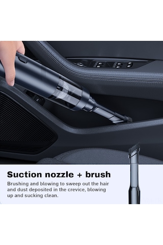 Geeksen Kablosuz El Süpürgesi - 5000pa Güçlü Emiş, Şarjlı Ve Çok Fonksiyonlu Araç & Ev Temizliği