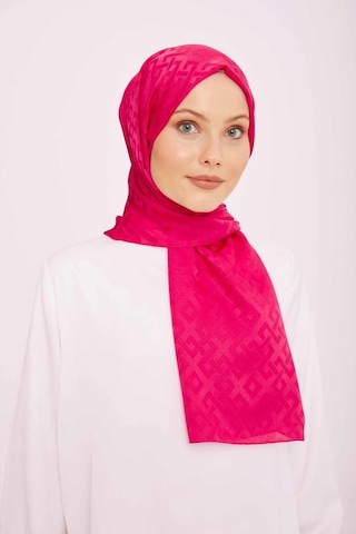 Armine 75 195 Jan Jan Pembe Geometrik Desen Jakar Şal 5-21226