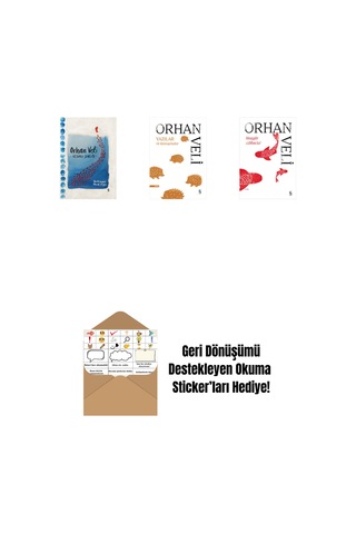Orhan Veli - Resimli Şiirler Bez Ciltli + Yazılar Ve Konuşmalar + Hoşgör Köftecisi + Okuma Sticker'ları